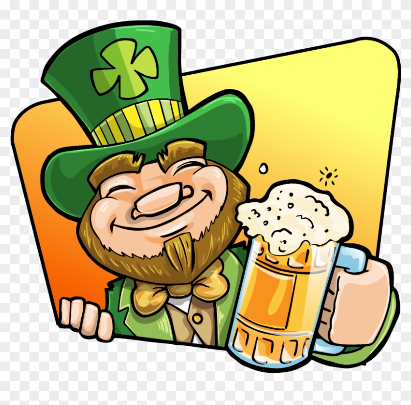 Free Leprechaun Holding A Mug Of Beer Clip Art - St Patrick's Day Clip Art Beer #78768