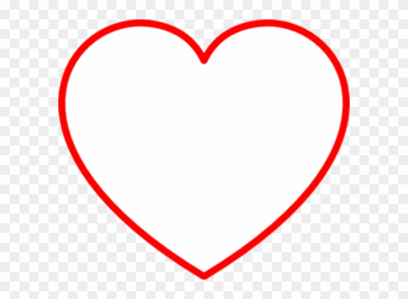 Homey Design Heart Clip Art Outline Red Clipart Md - Red Heart Outline Clipart #78823
