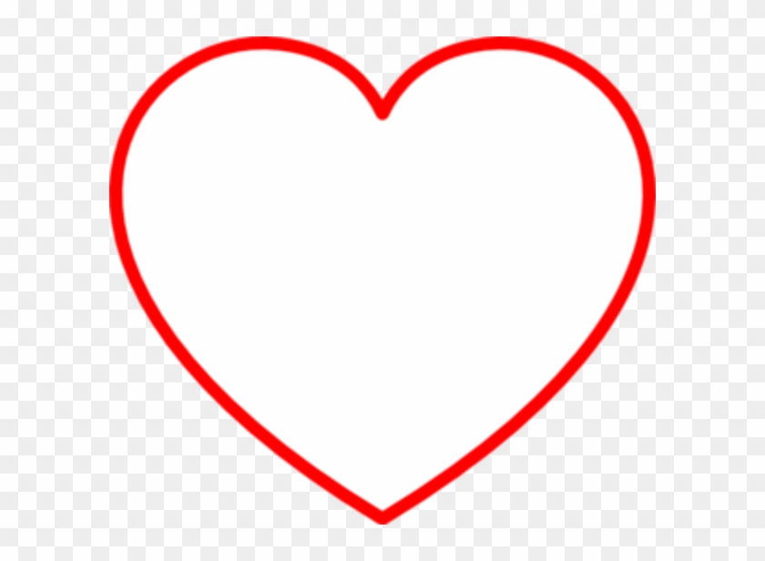 Homey Design Heart Clip Art Outline Red Clipart Md - Red Heart Outline Clipart #78823
