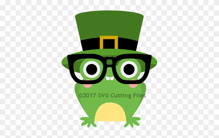 Nerdy St Patricks Day Frog - Cartoon #78870