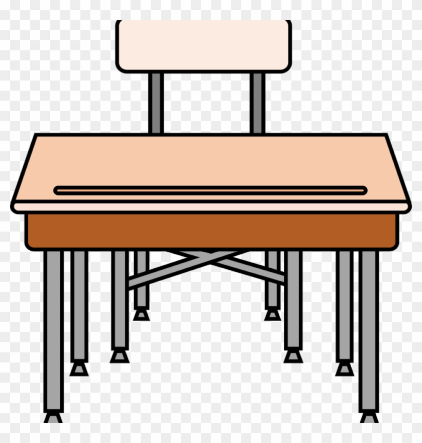 Desk Clipart Clipart Empty Students Desk Free Clip - Worksheet Clipart #78909