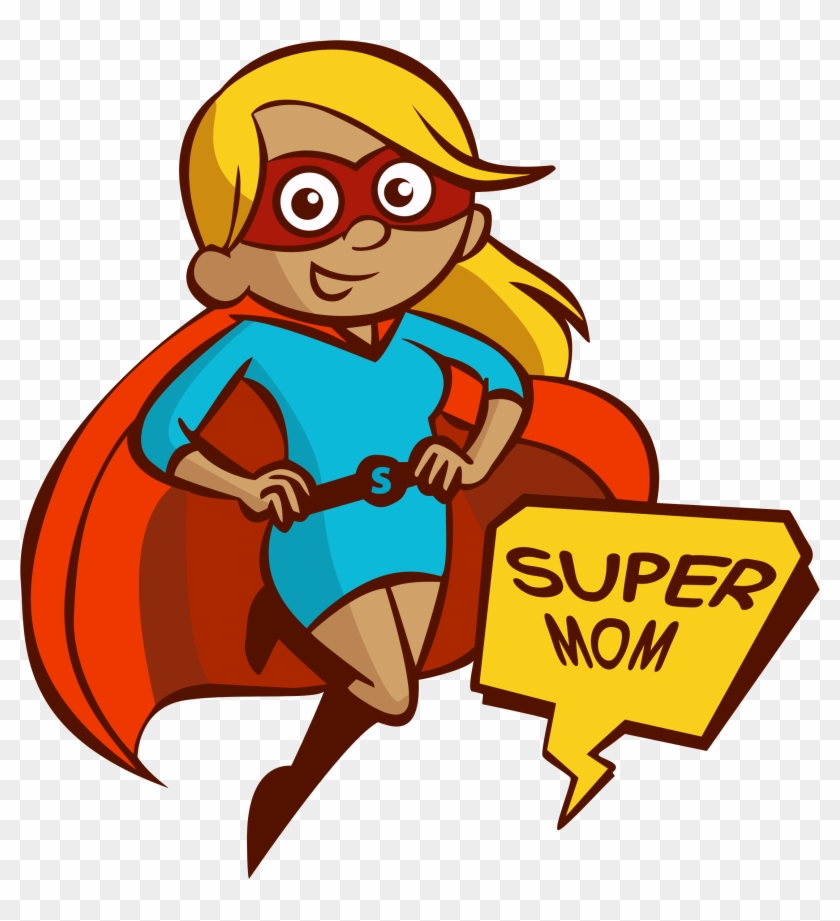 Mother Woman Clip Art - Super Mom Clipart #78969