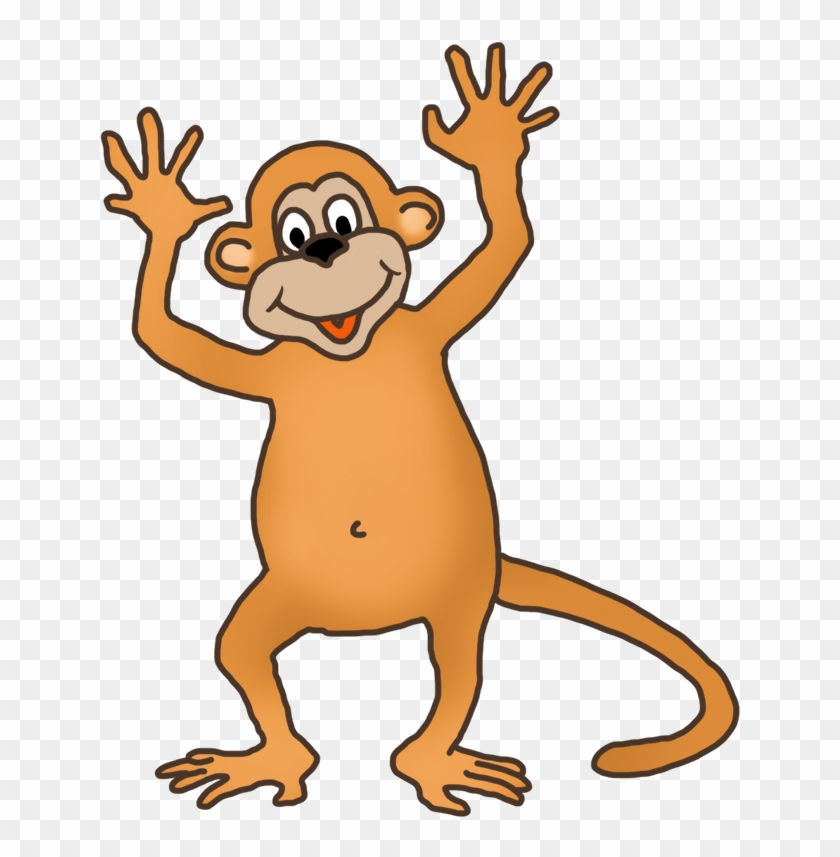 Funny Monkey Clip Art Waving - Monkey Clip Art #79127