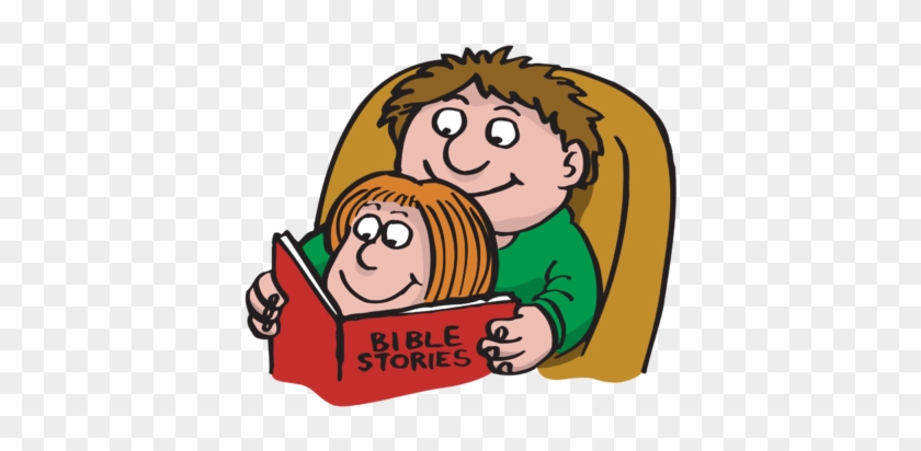Christian Father Cliparts - Reading Bible Clipart #79140