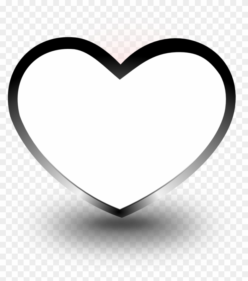 Black And White Heart Images Free Download Clip Art - Black White Heart Png #79199
