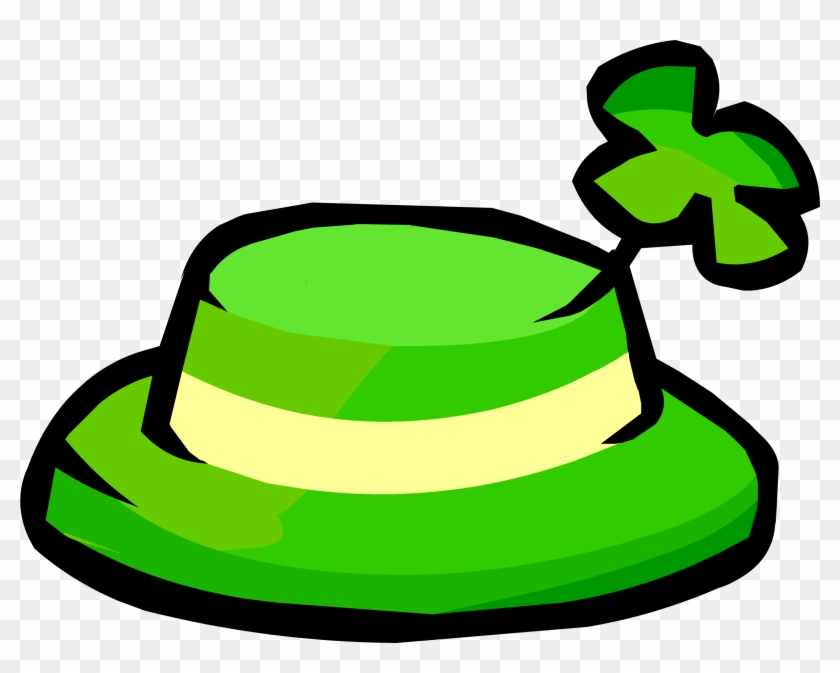 The Free Item Was The Shamrock Hat - Club Penguin Shamrock Hat #79354