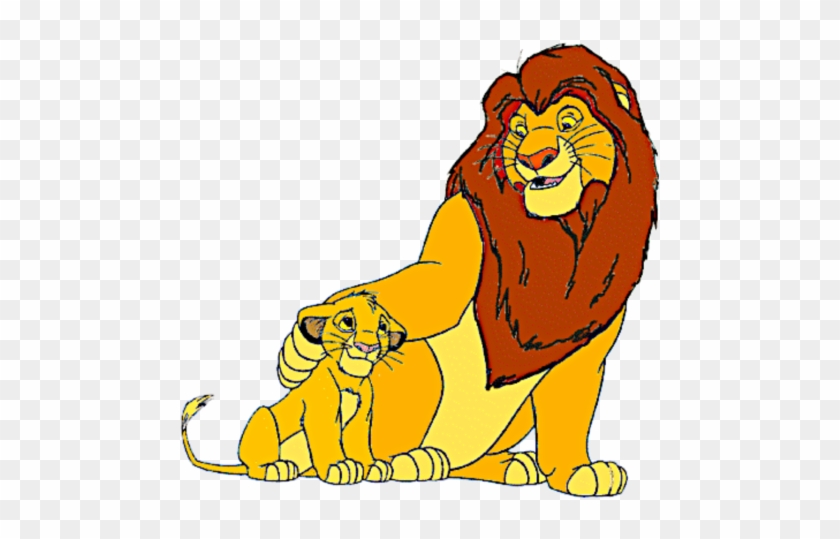 Ang Hari Ng Leon Larawan Father And Son Clipart Hd - Lion King Coloring Pages #79367