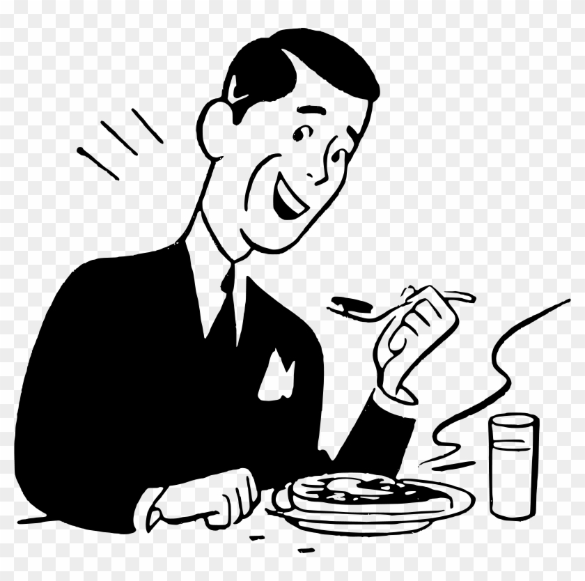 Man Eating Clipart #79435