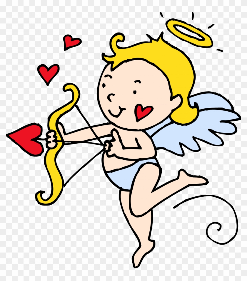 Valentine Day Free Clipart - Cupid Coloring Pages #79517