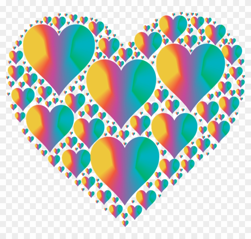 Heart Hearts 3 Love Shape Valentine Romance - Hearts In Heart - Tote Bags #79928