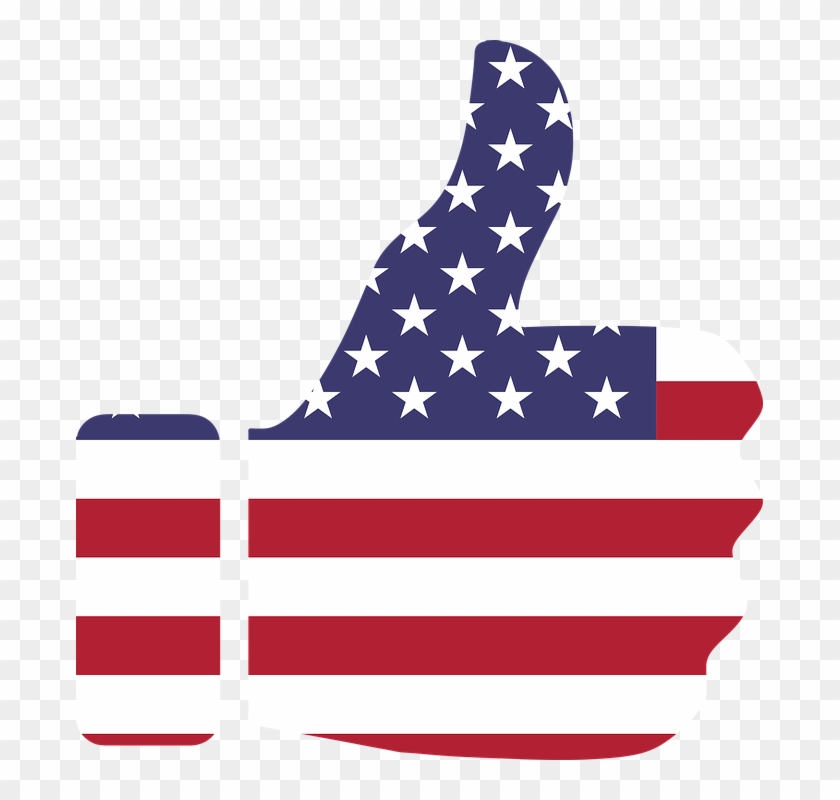 American Flag Thumbs Up #79980