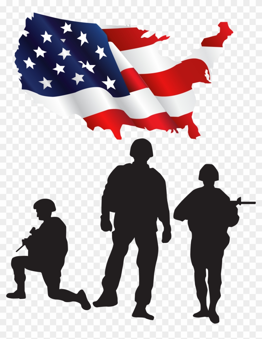 United States Soldier Salute Clip Art - Soldier Saluting Silhouette Clipart #80053