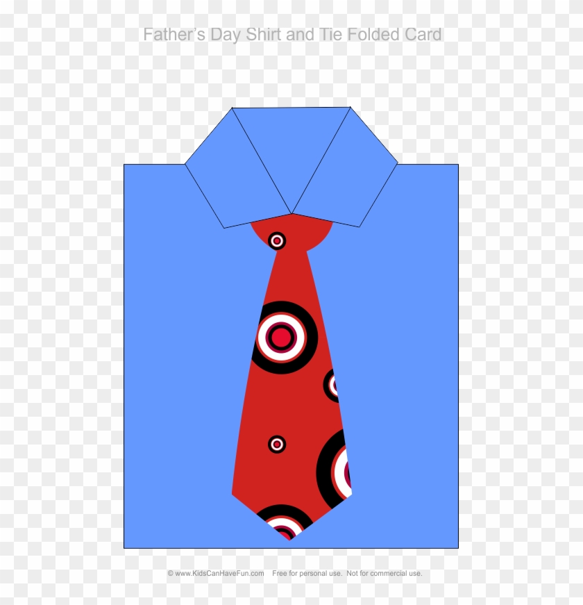 Make A Father's Day Shirt And Tie Card - Father's Day Tie Cards #80141