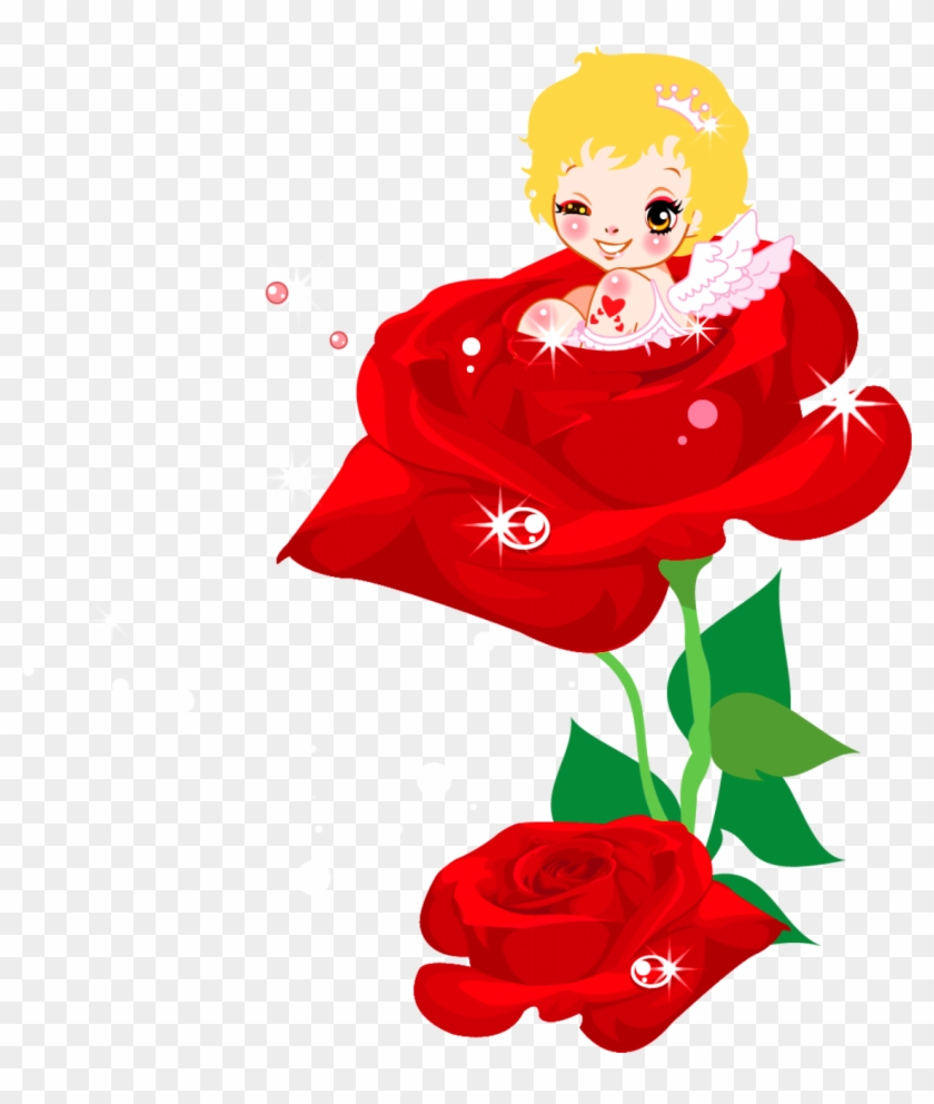 Rose Clipart Valentine's Day - Cute Rose Clipart #80398