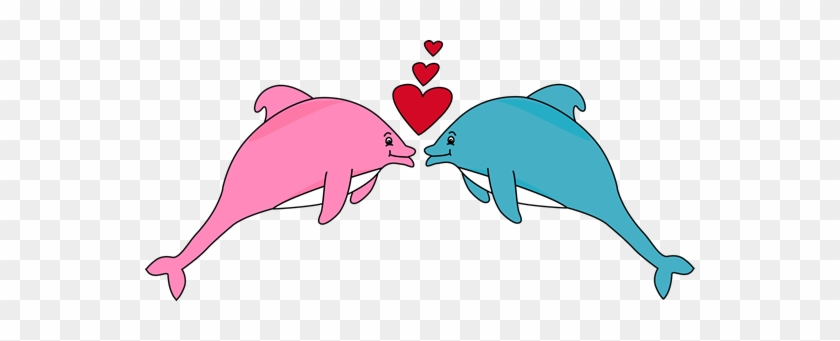 Valentine's Day Dolphins - Valentine Dolphin #80433