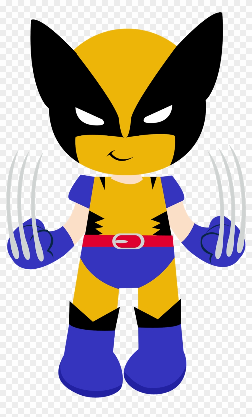 Clipart De Super Héroes Bebés Para Imprimir Gratis - Wolverine Clipart Png #80692