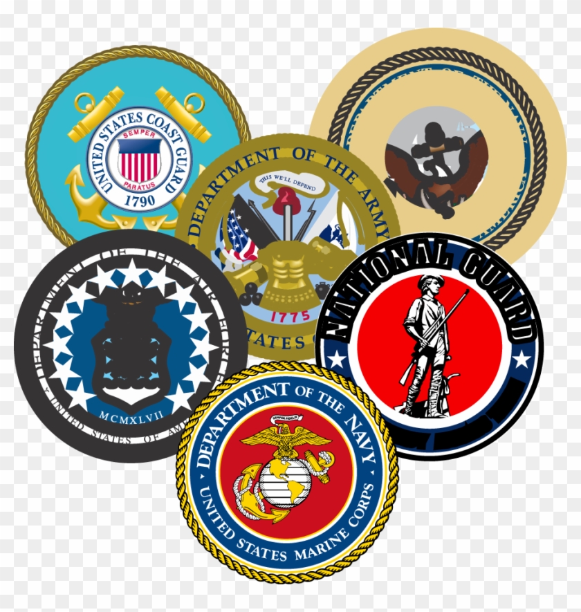 Military Seals Grouped - My Son Is A Marine (4.25" X 5.25") Military Decal #80715