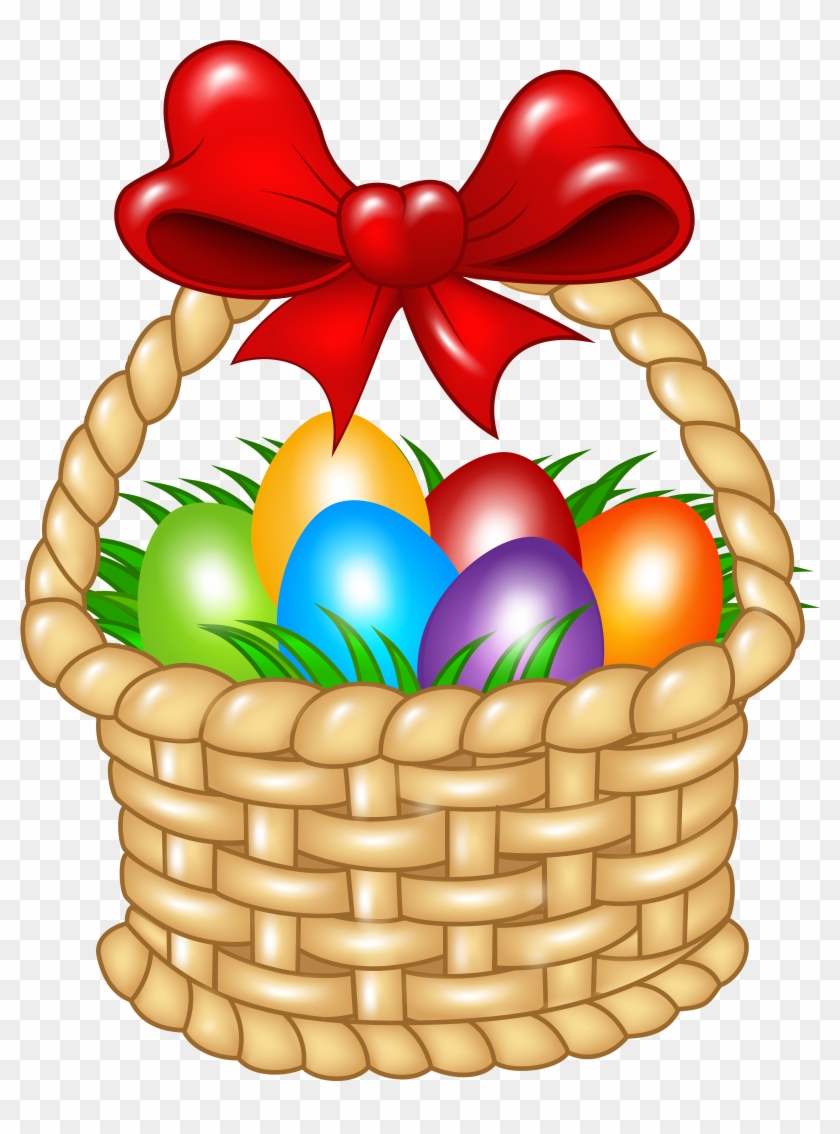 Easter Basket Transparent Png Clip Art Image - Clip Art Easter Baskets #80729