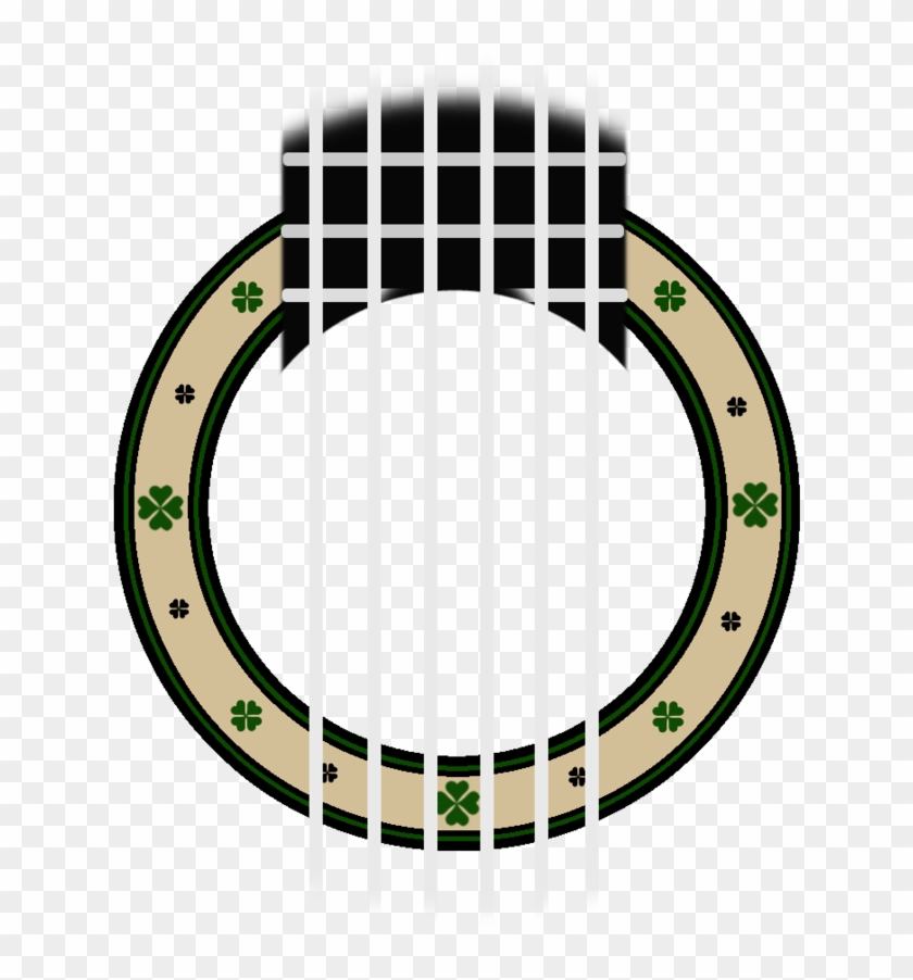 Guitar Rosette, St Patrick's Day Special By - Guitar Hole Clipart #80919