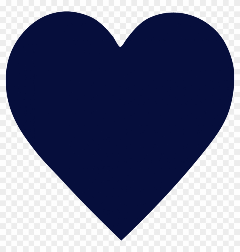 Navy Heart - Navy Blue Heart Clip Art #80960