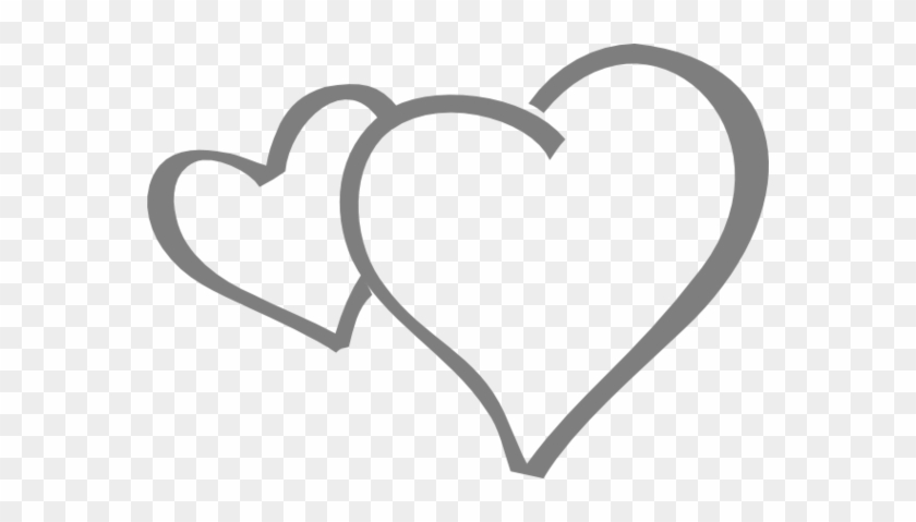 Heart Clipart Black And White Heart Black And White - Grey Heart Clipart #80997