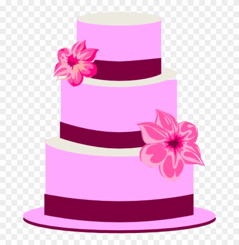 Wedding Cake Clipart Tiered Cake Clip Art At Clker - 3 Tier Cake Clip Art #81012