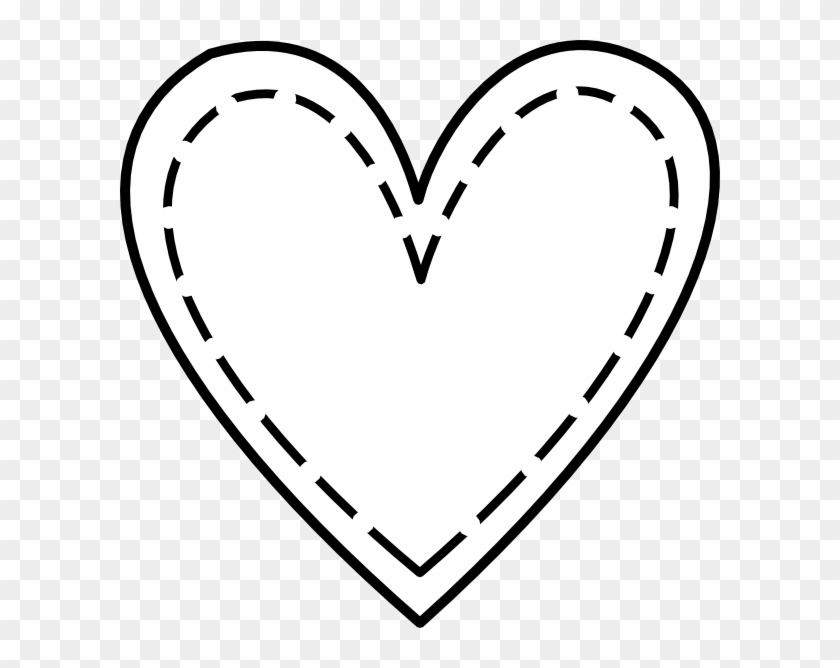 Double Heart Outline Clip Art At Vector Clip Art - Wrinkled Heart #81060