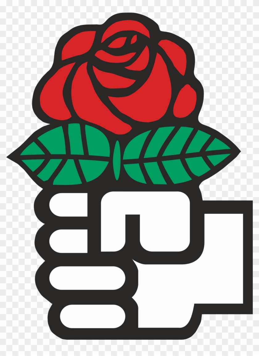 Fist Clipart Socialism - Red Rose Socialism #81082