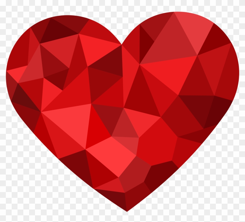 Red Mosaic Heart Png Clipart - Mosaico Coração Png #81098