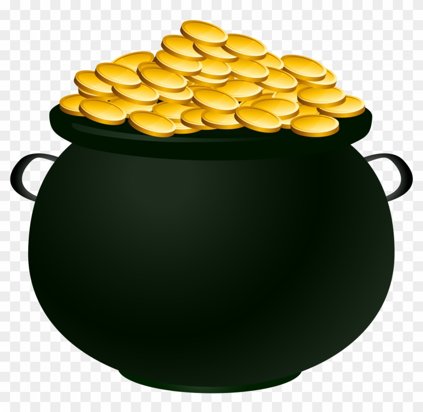 Related Pot Of Gold Clipart Png - Pot Of Gold Clipart #81161