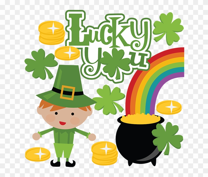 Lucky You Svg Scrapbook Collection St - Cute St Patrick's Day Clipart #81174