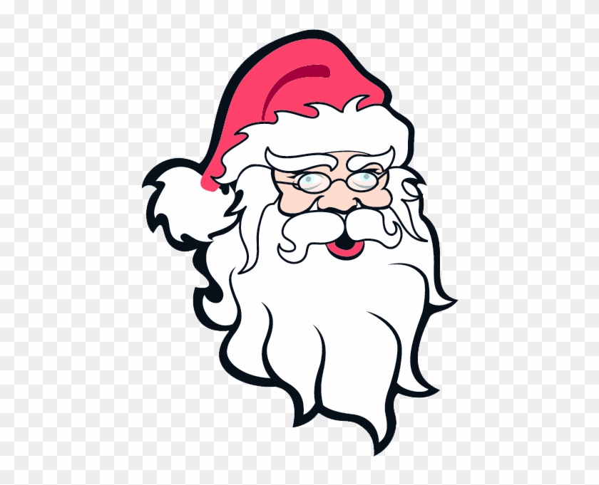 Father Christmas Face Clipart - Father Christmas Face Png #81343