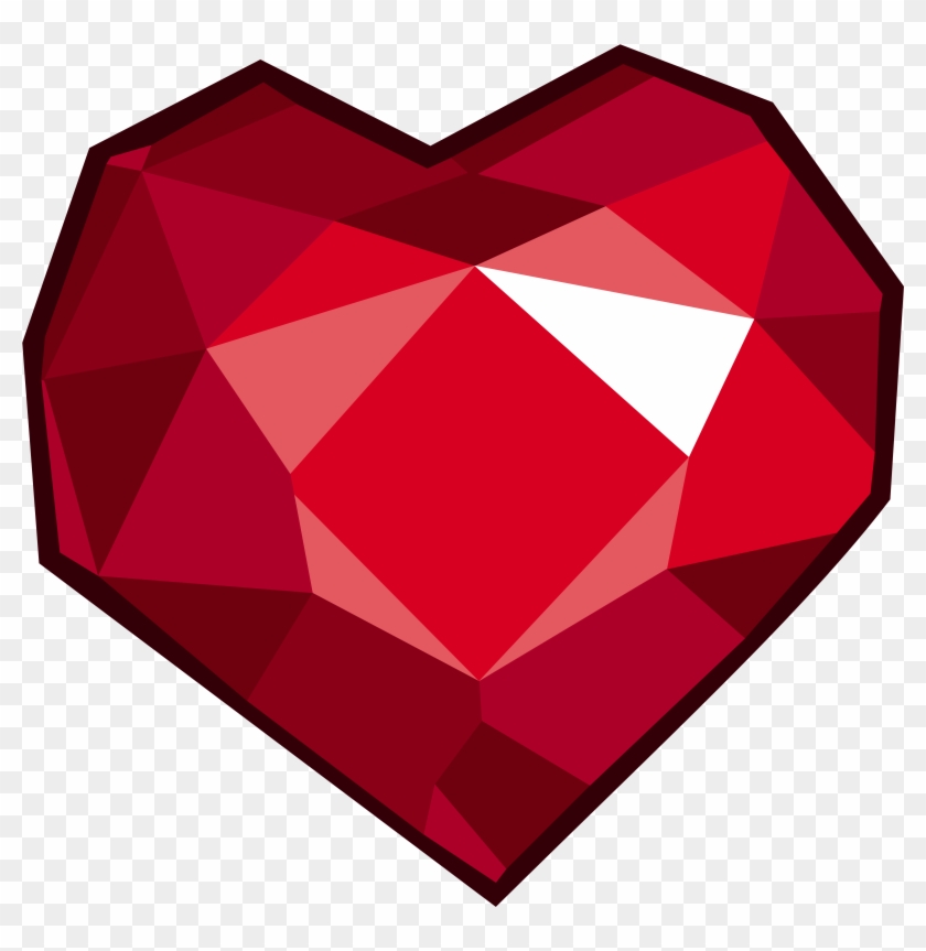 Fanmade The Heart-shaped Fire Ruby - Heart Gem Png #81493