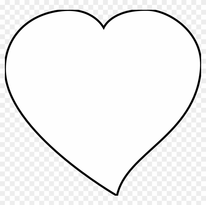 Free Heart Border - Solid White Heart Transparent #81525