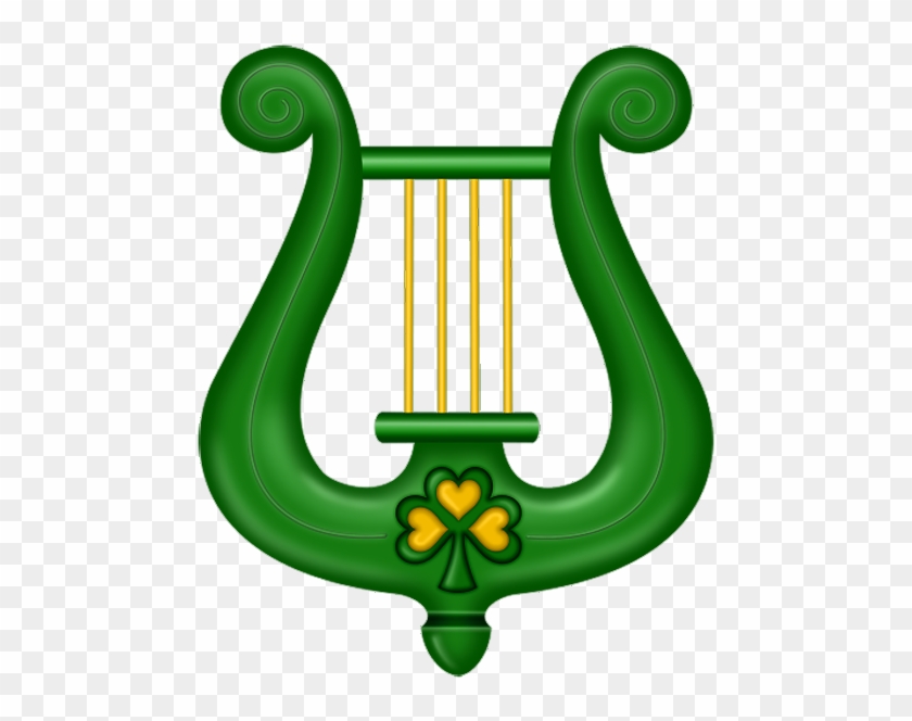 St Patricks Day Green Harp Clipart - Saint Patrick's Day #81650