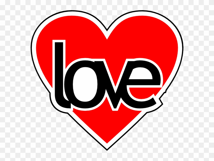 Love Heart Svg Clip Arts 600 X 552 Px - Cartoon Heart With Love #81655
