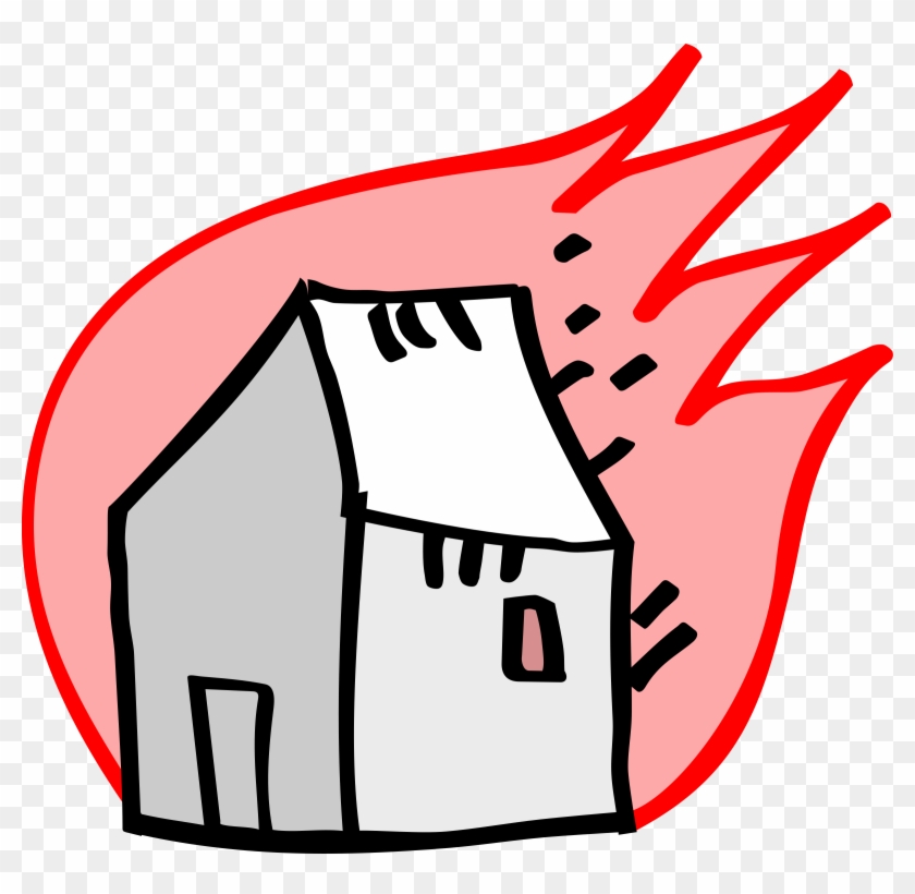 Big Image - Burning House Cartoon #81716
