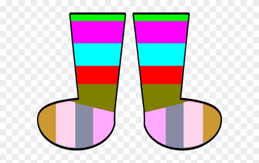 Clip Art Crazy Socks Clipart - Crazy Socks Clip Art #81738