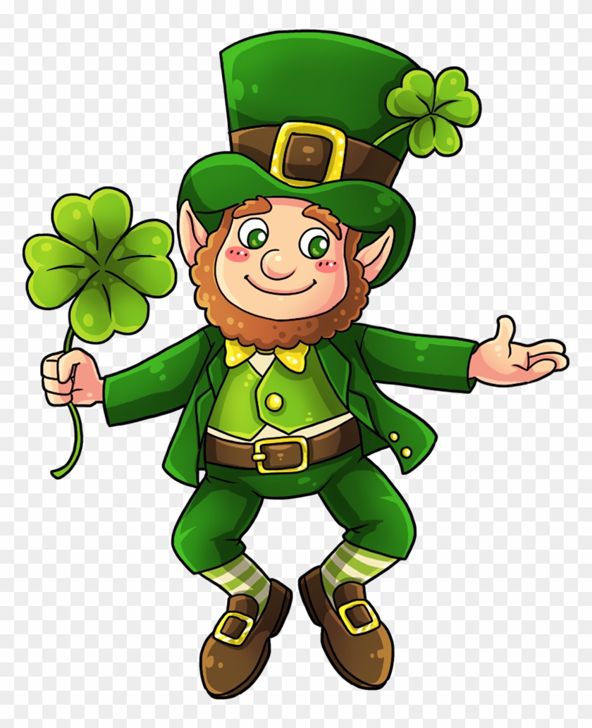 Patrick's Day - Leprechaun Four Leaf Clover #81835