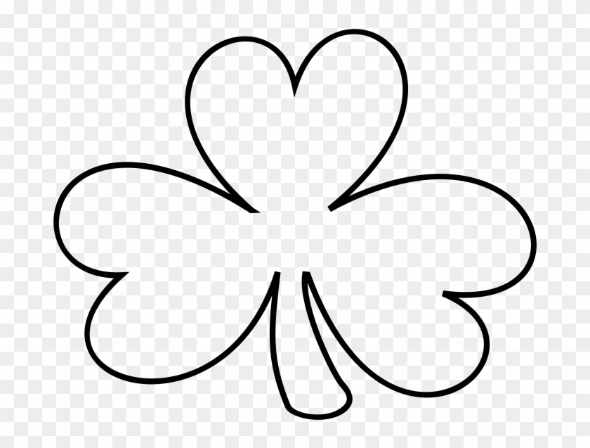 Free To Use Public Domain Irish Clip Art - Shamrock Black And White #82004