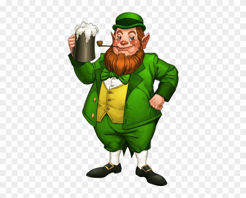 Leprechaun-lineart - St Patrick Day Transparent Leprechaun #82078