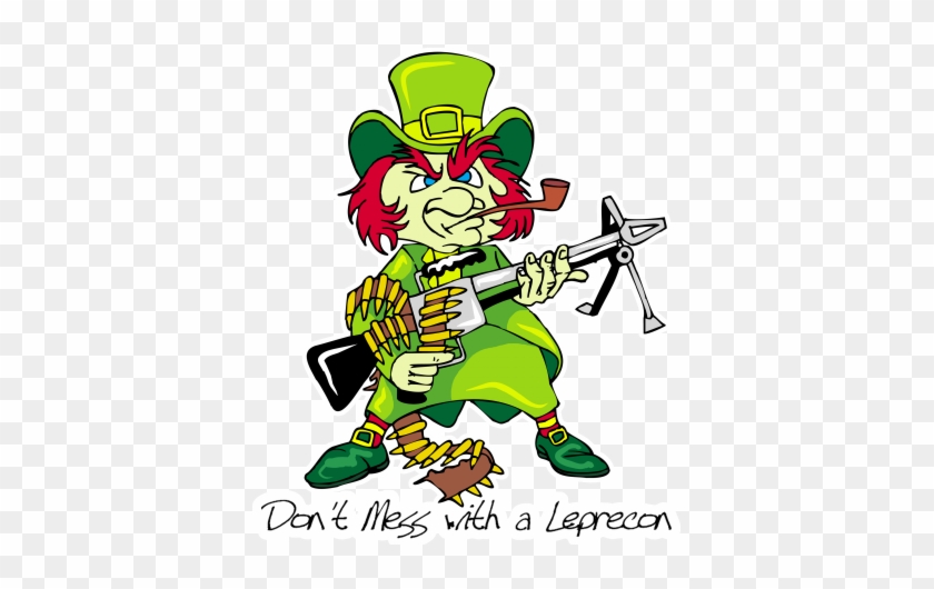 Corned Beef And Cabbage, Good Beer, With A Toddy At - Leprechaun With A Gun #82089