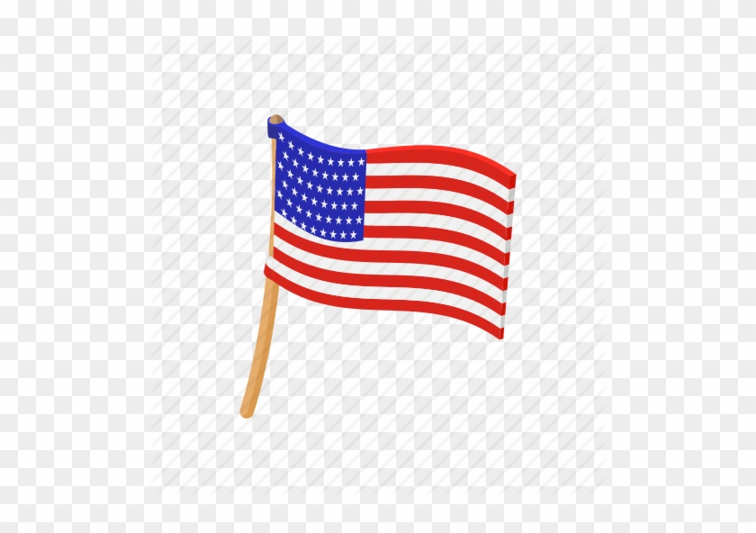 American Flag Cartoon - Usa Flag Cartoon - Free Transparent PNG