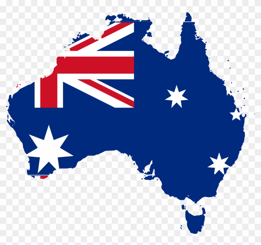 Australia Flag Clipart - Australian Flag On Australia #82177