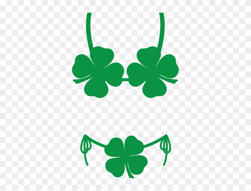 Funny St Patricks Day Four Leaf Clover Bikini Humor - Shamrock #82452