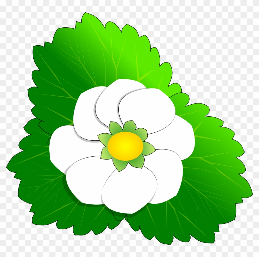 Green Small Flower Clip Art - Flower Clip Art #82599