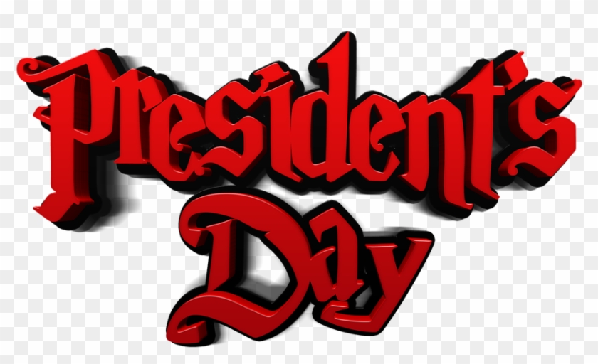 President's Day Red Usa Text Font Isolated - Presidents Day Clip Art #82720