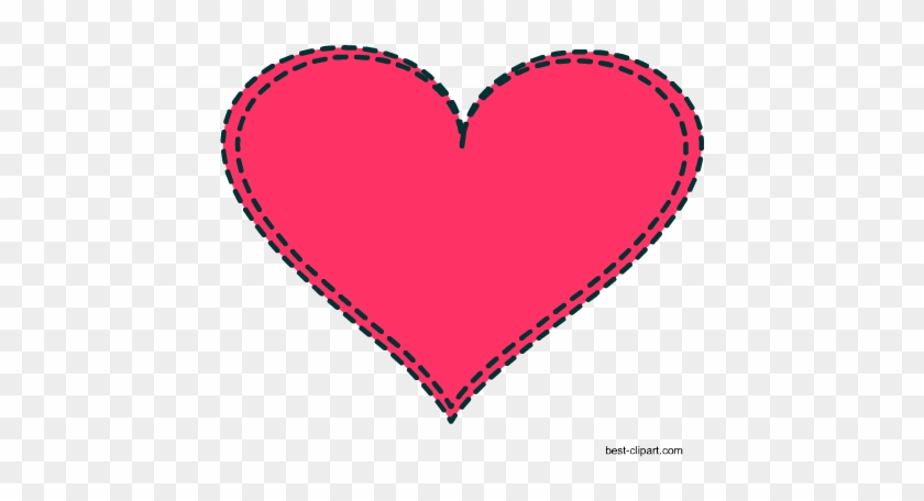 Stritched Pink Heart, Free Clipart - Euclidean Vector #82824