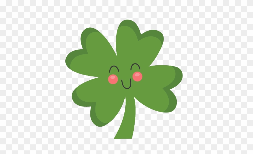 Cute Shamrock Clipart - Cute Four Leaf Clover Clipart #82929