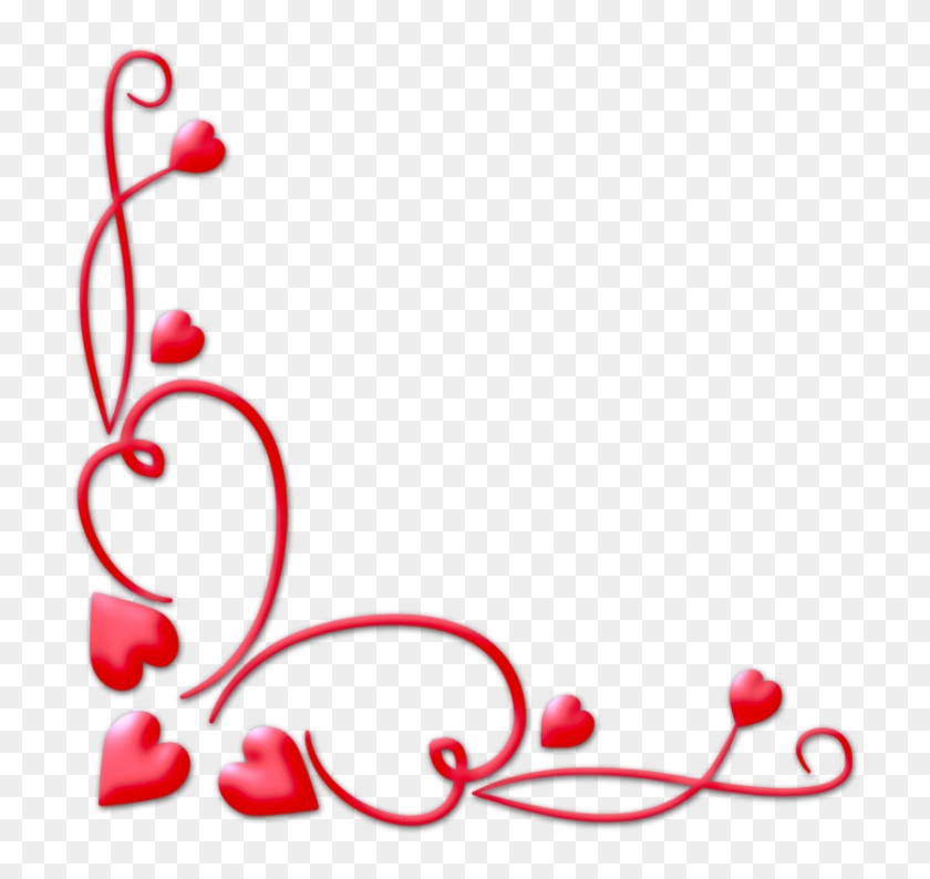 Valentines Day Border Png Download Image - Valentine Corner Png #83022